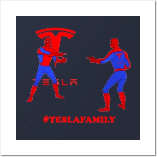 #TESLAFAMILY Posters and Art